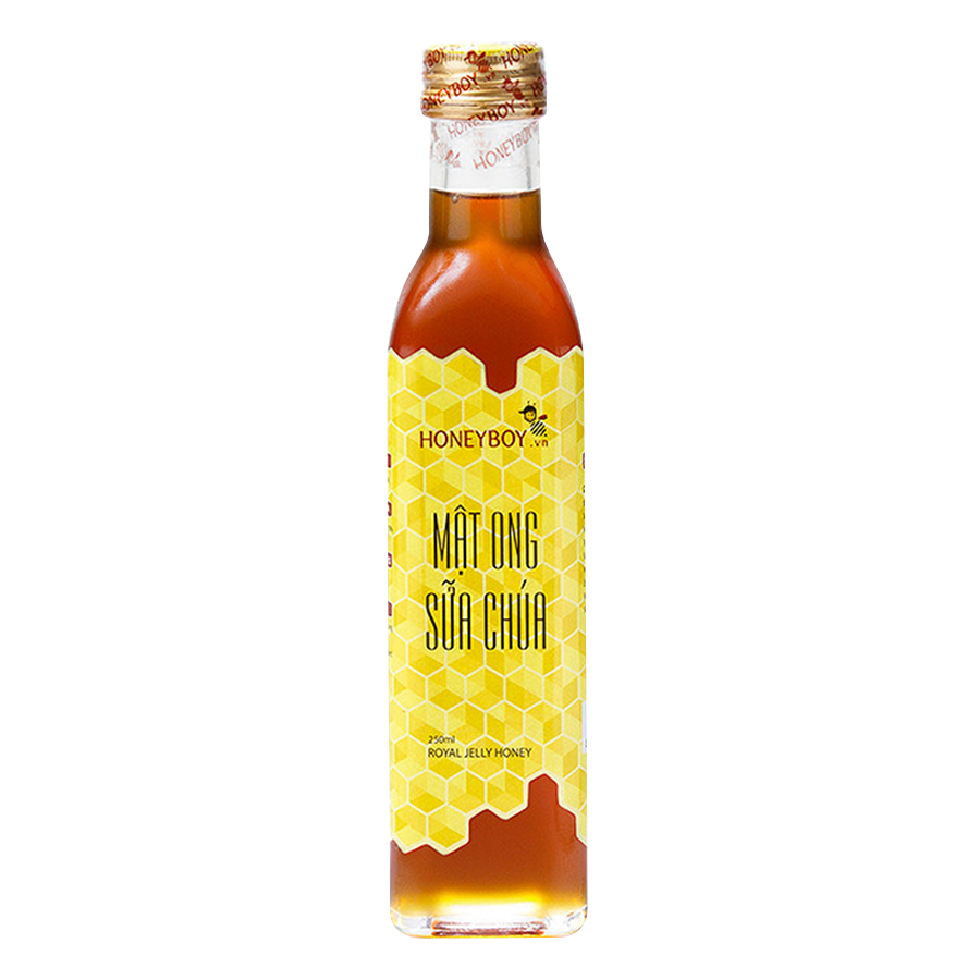 Combo Mật Ong Thiên Nhiên Honeyboy (1kg) + Mật Ong Sữa Chúa Honeyboy (250ml) - Tặng Mật Ong Thiên Nhiên Honeyboy (100ml)