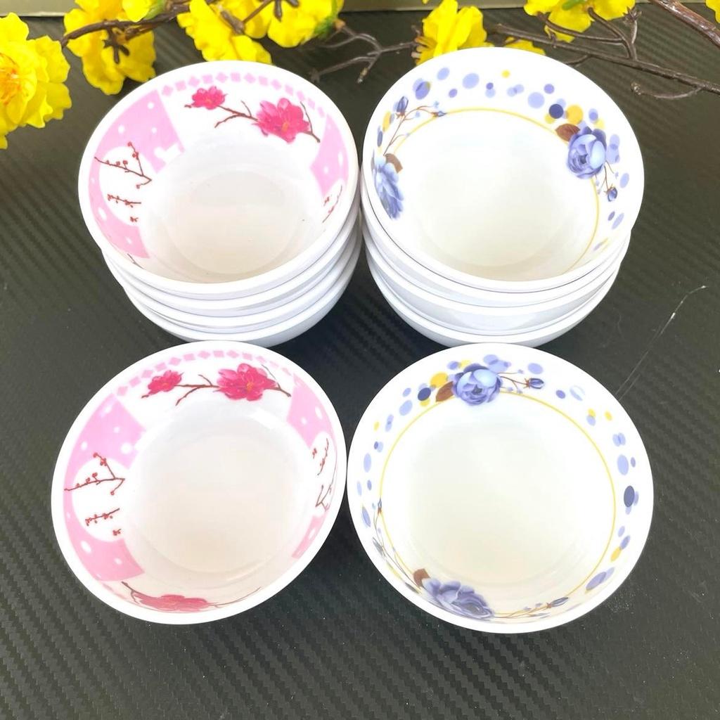 Chén NƯỚC CHẤM, CHÉN MUỐI TIÊU, MECA cao cấp - HÀNG VIỆT NAM CHẤT LƯỢNG CAO, hoa văn sang trọng