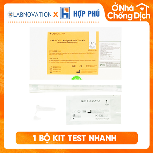 SALE SỐC 1 Bộ Kit test  COVlD tại nhà Labnovation - Công nghệ Đức Cho kết quả nhanh chỉ sau 15 phút