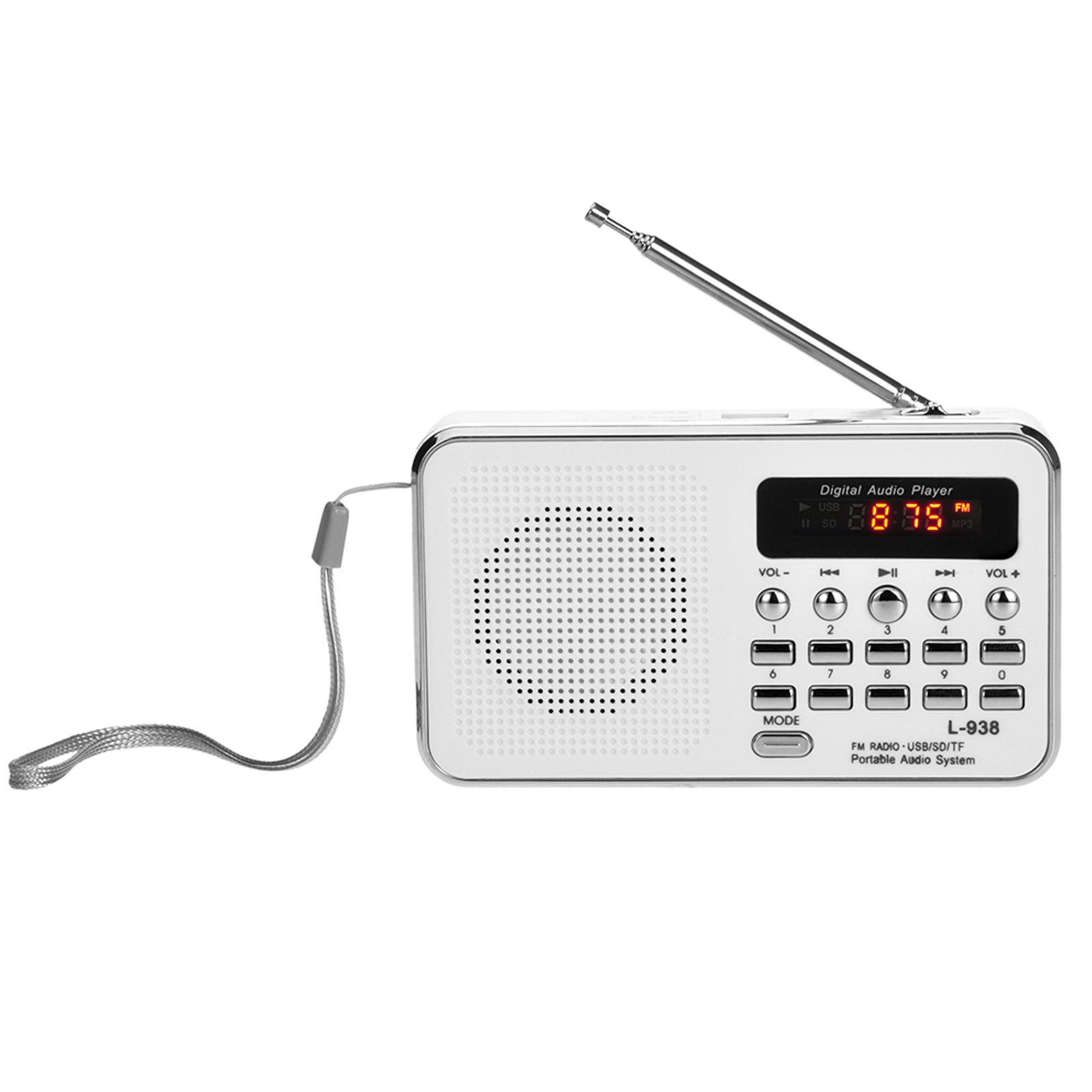 Loa Âm Thanh Nổi Kỹ Thuật Số 3W L-938 Đài FM Mini Chất Lượng Âm Thanh Trung Thực Cao Với Màn Hình 1,5 Inch