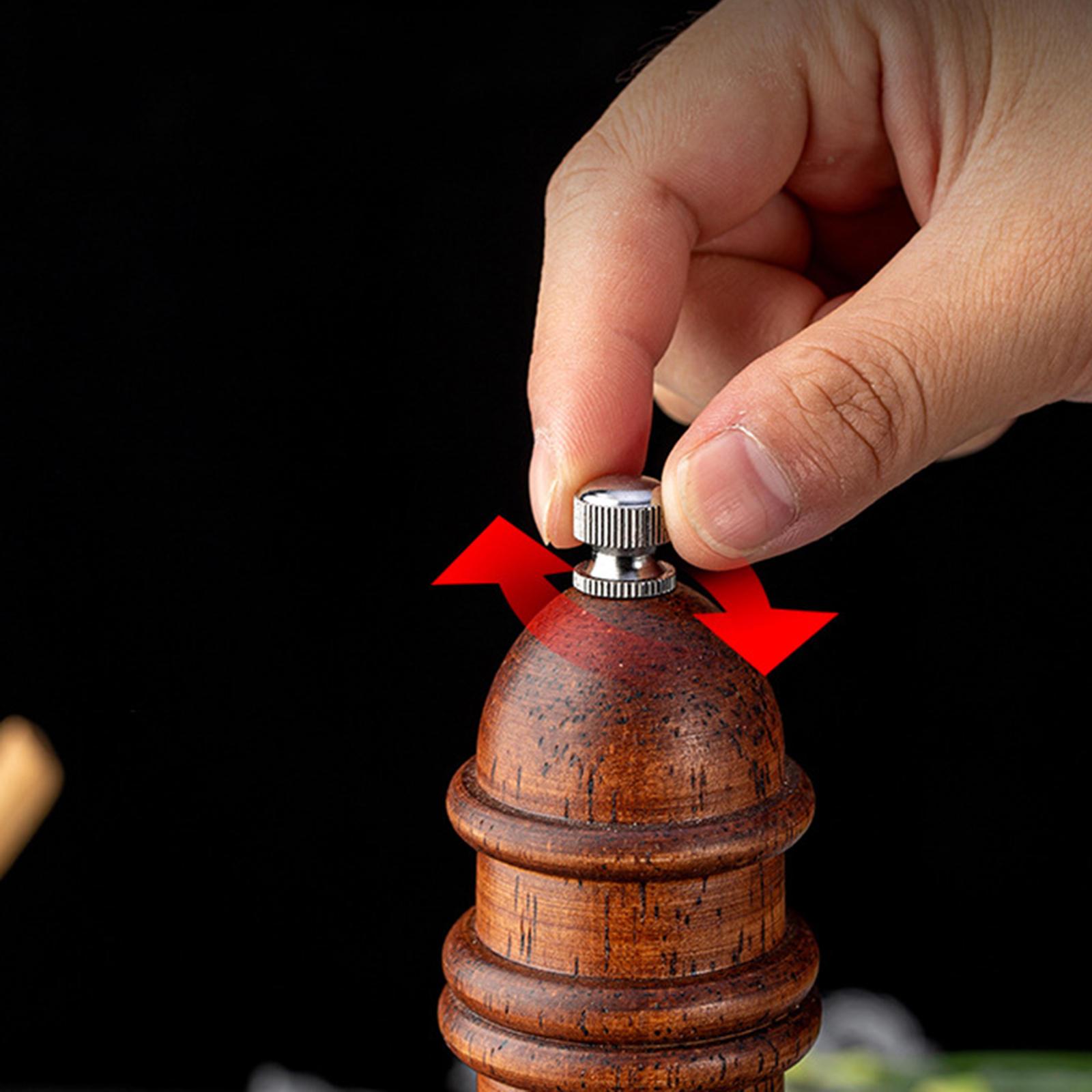Salt and Pepper Grinder Set Refillable Salt and Pepper Shaker Mill Kit with Adjustable Coarseness Sesame Grinder Tableware Gifts 8.7 Inch Tall 2Pcs