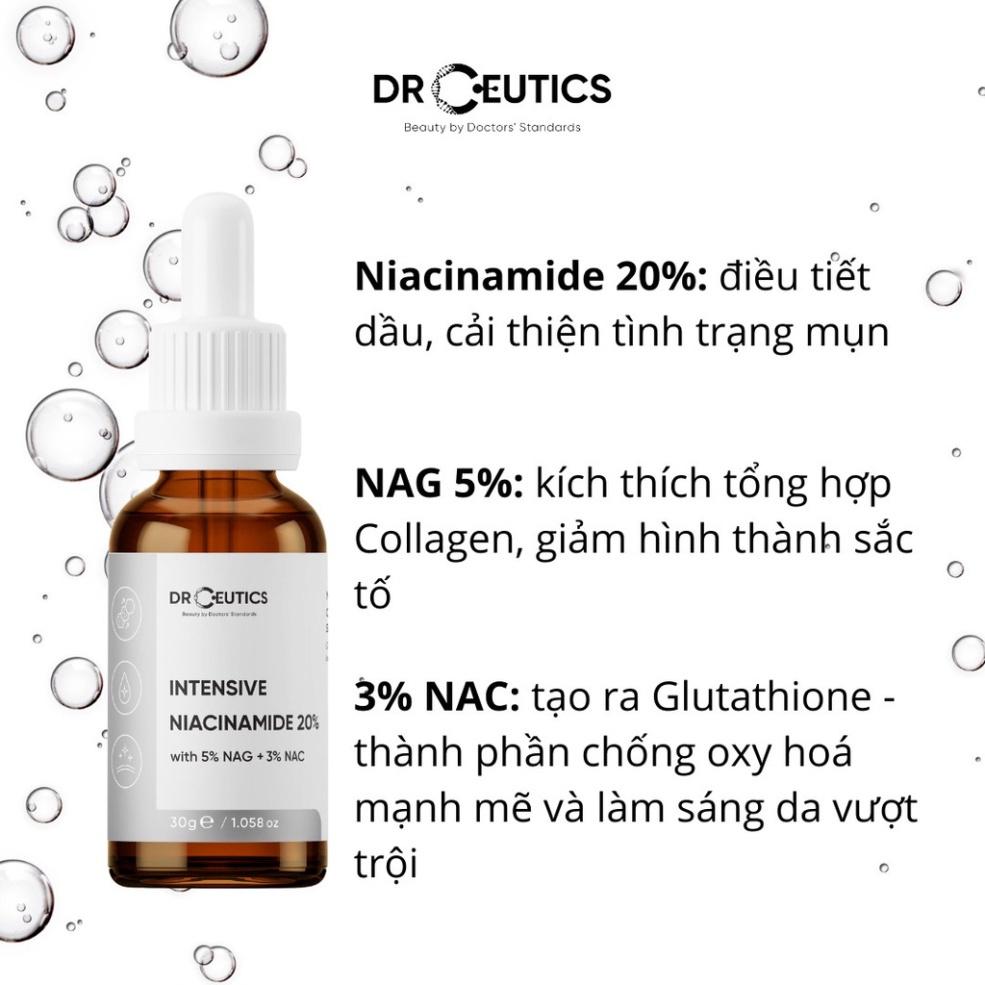 Tinh chất Niacinamide DrCeutics Intensive Niacinamide 20% Mờ Thâm Sáng Da