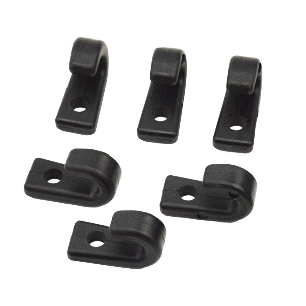 Đinh tán bằng nhôm Tri-Grip Nylon Bungee Dây giảm chấn Dây treo hình chữ J Buộc xuống Bộ móc treo cho thuyền chèo thuyền kayak