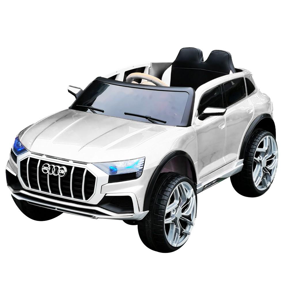 Ô tô điện trẻ em BABY-KID AUDI JM-2088 Đồ chơi vận động ngoài trời cho bé  4 động cơ 2 chỗ ngồi ( ĐỎ - TRẮNG - VÀNG )