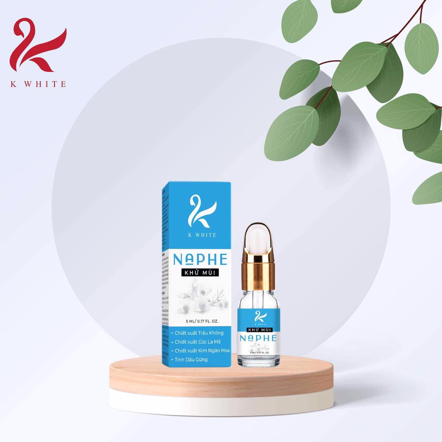 SERUM THƠM NÁCH NAPHE - Thương Hiệu KWHITE - Giải Quyết Hôi Nách , Hôi Chân ( Khử mùi - Giảm tiết mồ hôi )