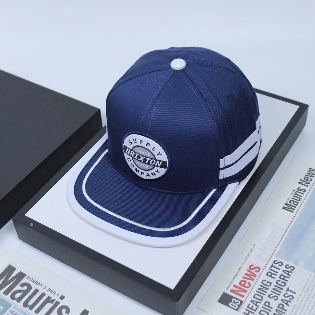 Mũ hiphop, nón snapback Brixton vải kaki phối lưới form chuẩn thời trang đường phố