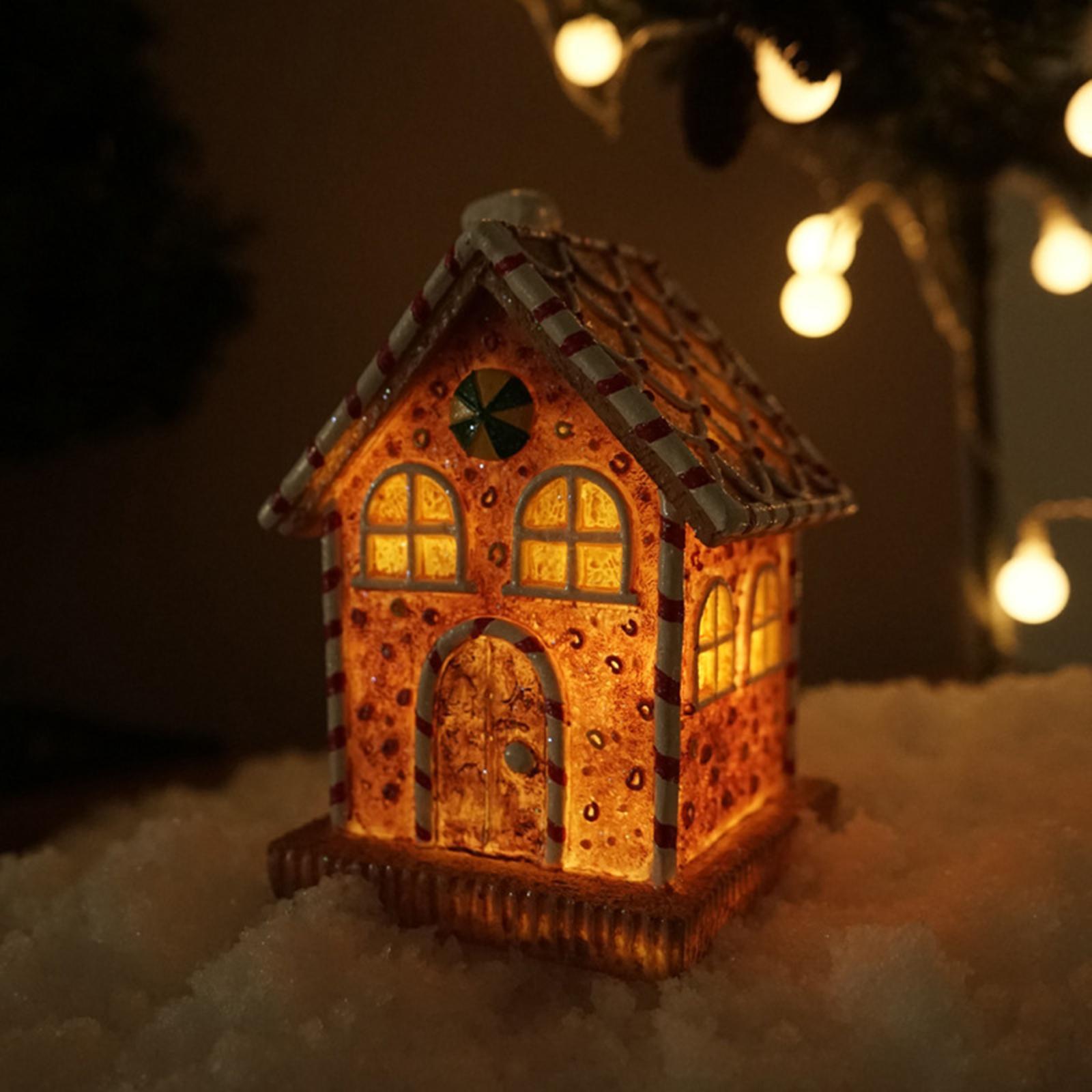 Light up Dollhouse Building Set Landscape House for Collection Home Decors