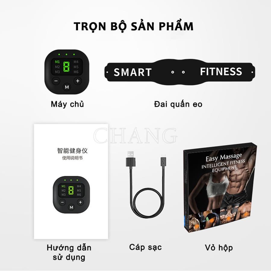 Đai Thể Thao Thông Minh, Miếng Dán Cơ Bụng Tác Động Tăng Cơ Giảm Mỡ Bụng Giúp Eo Thon Gọn