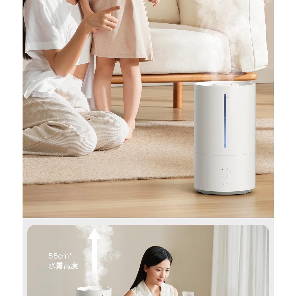 Máy tạo ẩm khử trùng thông minh Xiaomi Mijia 2 MJJSQ05DY - Cho Gia Đình và Văn Phòng - Dung tích 4.5L-Hàng chính hãng
