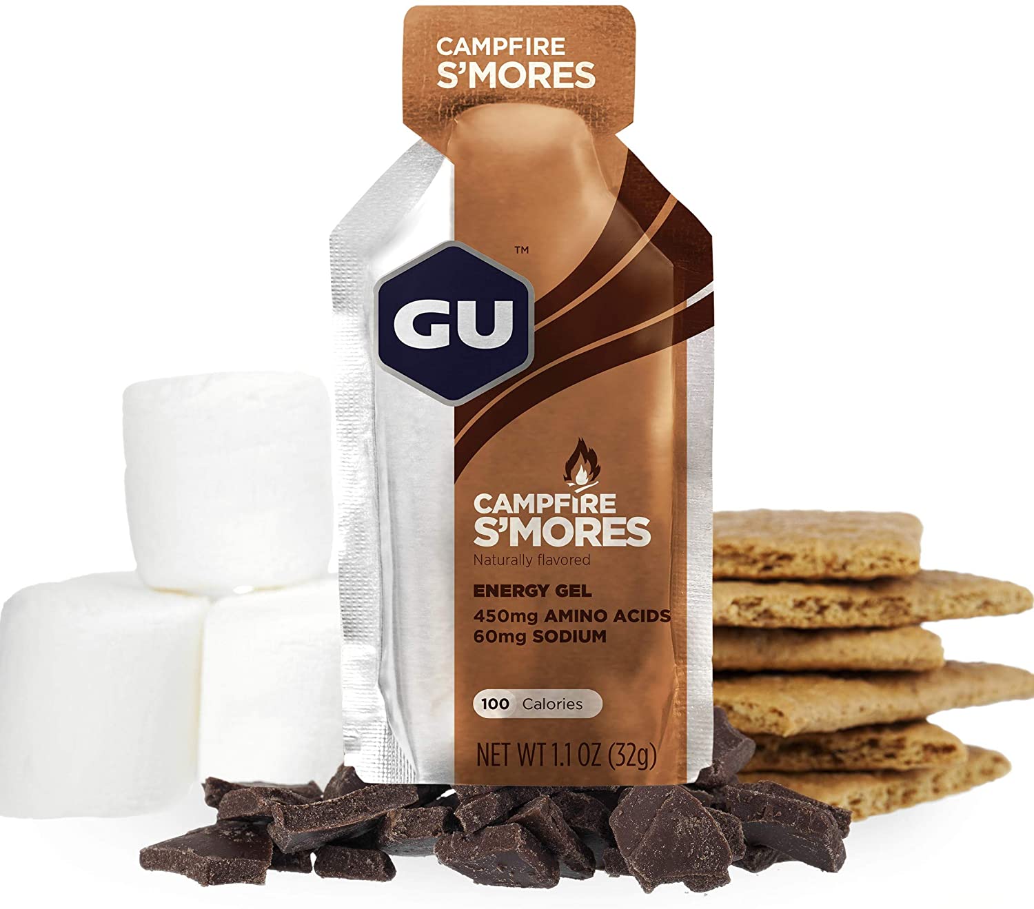 GU Energy Gel Năng Lượng Hỗ Trợ Tăng Sức Bền Vị CampFire S'mores - Combo 6 Gói