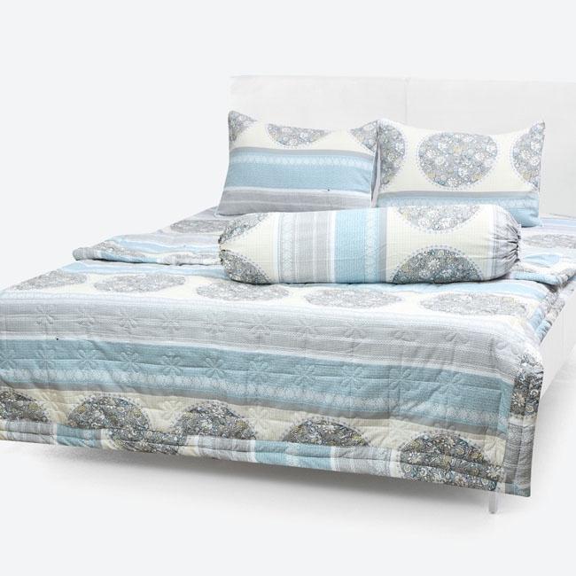 Bộ Drap Cotton Thắng Lợi Kèm Mền Chần Gòn -5 món hoặc mền lẻ