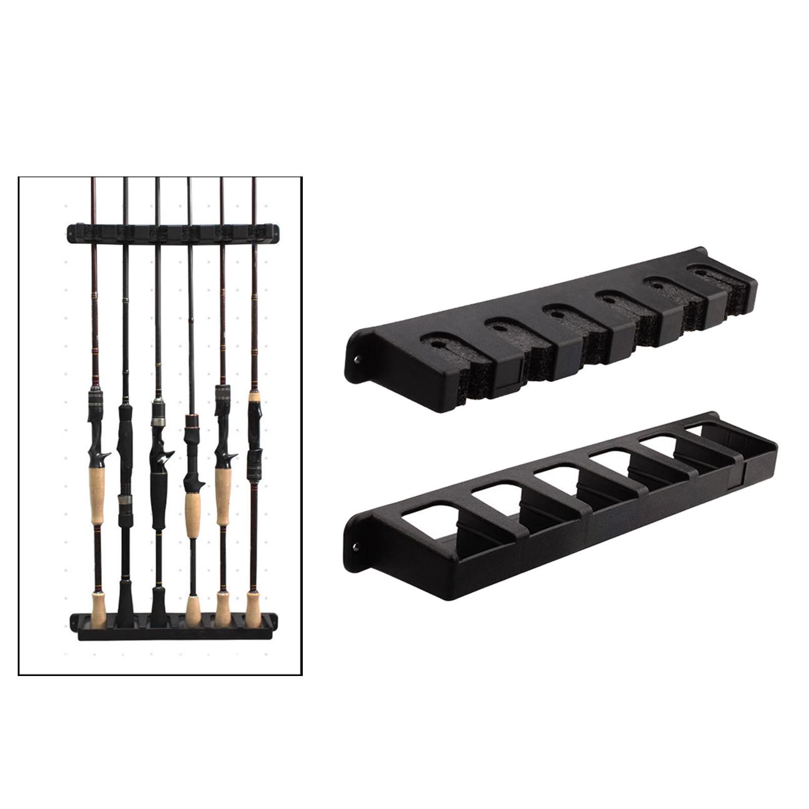 Rod 6 Rack Fishing Gear Rod Storage Stand Holder