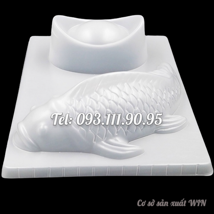 Khuôn làm bánh, rau câu, khuôn ép xôi, giò chả cá chép, thỏi vàng loại 26 cm - Mã số 1744