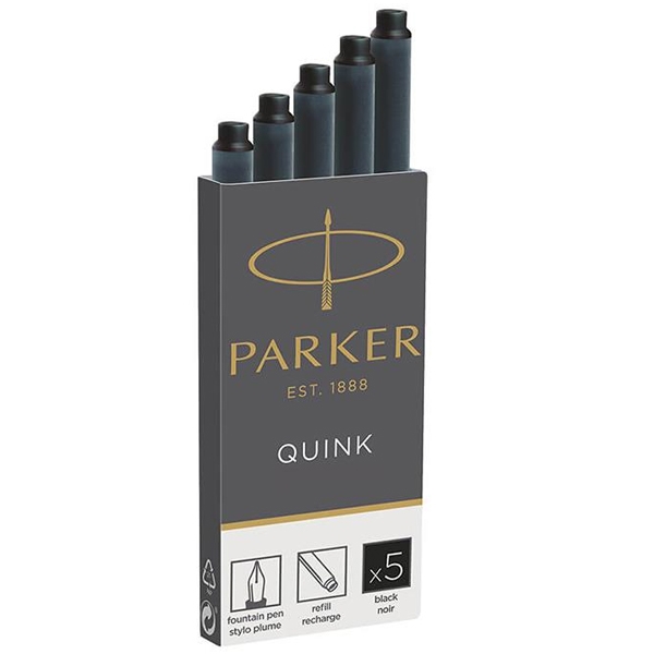 Hộp 5 Ống Mực Parker 1950382 - Mực Đen