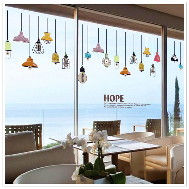 Decal dán tường Đèn treo 6 AmyShop DKN080