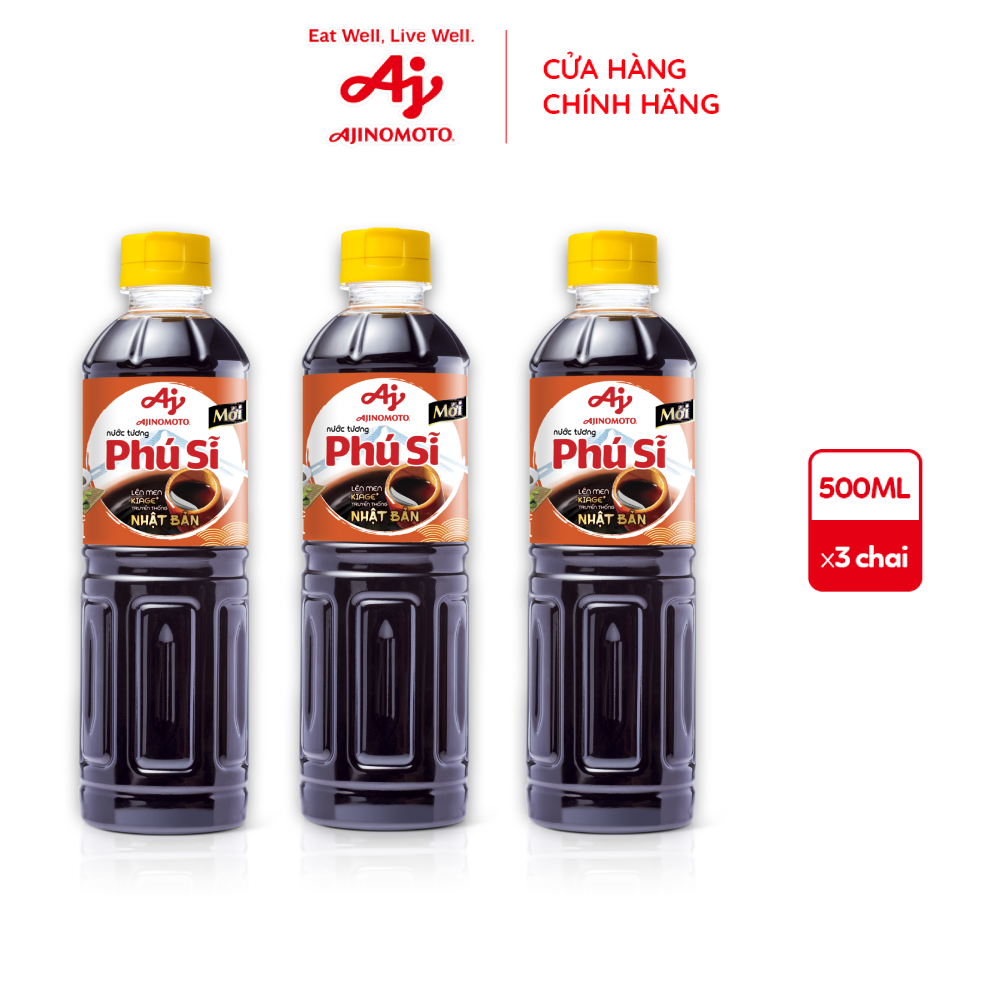 Combo 3 Chai Nước Tương &quot;Phú Sĩ&quot; 500ml/Chai