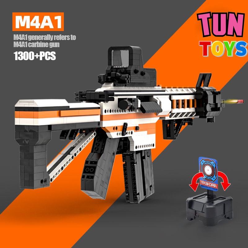 Đồ Chơi Lắp Ráp Trí Tuệ CSGO Mô Hình Súng M4A1 Asiimov MOC Kevin183, Tỉ lệ chuẩn 1:1