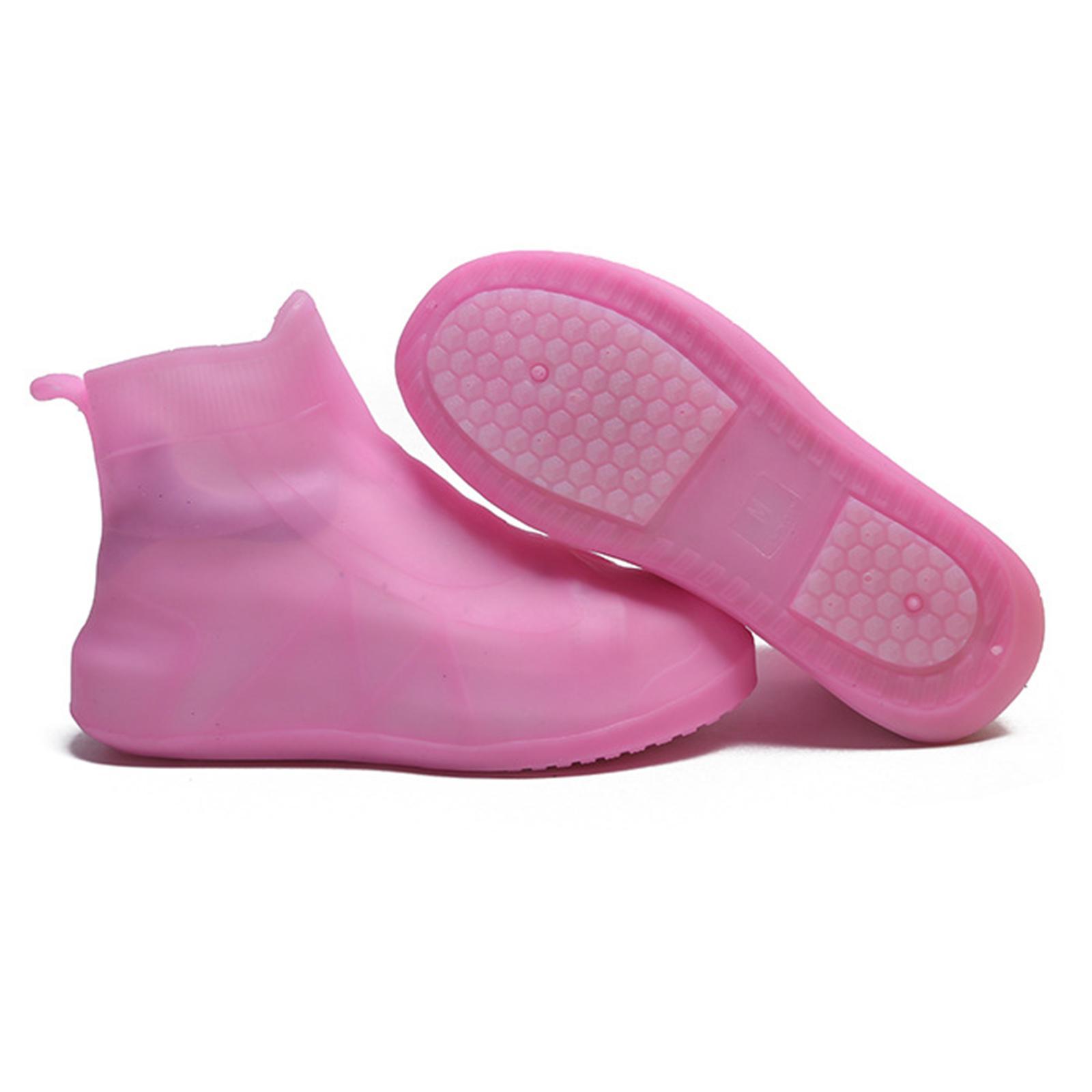 Rain Boot Waterproof Shoes Covers, Nonslip Shoe Cover Galoshes, Reusable Rain Snow Boots Overshoes for Cycling Outdoor Camping Fishing Garden Travel