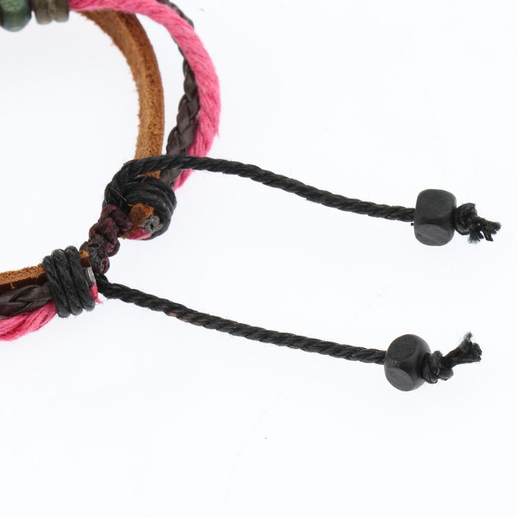 Retro Design Beaded Bracelet Bangle Wrap Cuff Bangle Bracelets