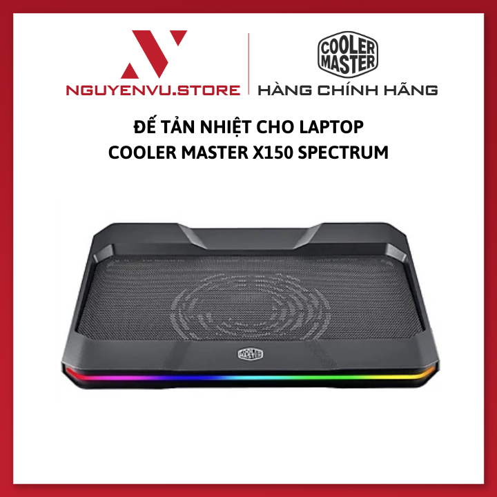 Đế tản nhiệt cho Laptop Cooler Master X150 Spectrum - Hàng chính hãng