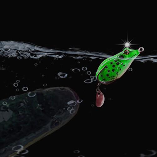 Mồi câu lure cá lóc cá xộp THUNDER FROG Nhái hơi Lưng Đốm Mồi giả câu cá