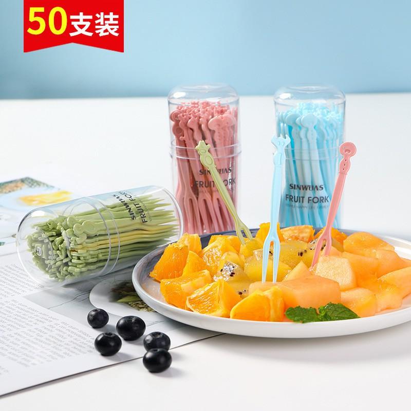 BỘ 50 NĨA NHỰA GHIM TRÁI CÂY.