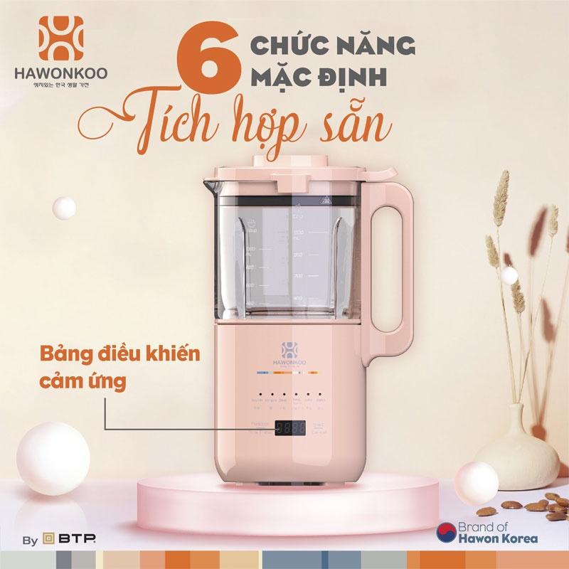 Máy Làm Sữa Hạt Hawonkoo SMH120, 1.2Lit-1400W, Hàng Chính Hãng