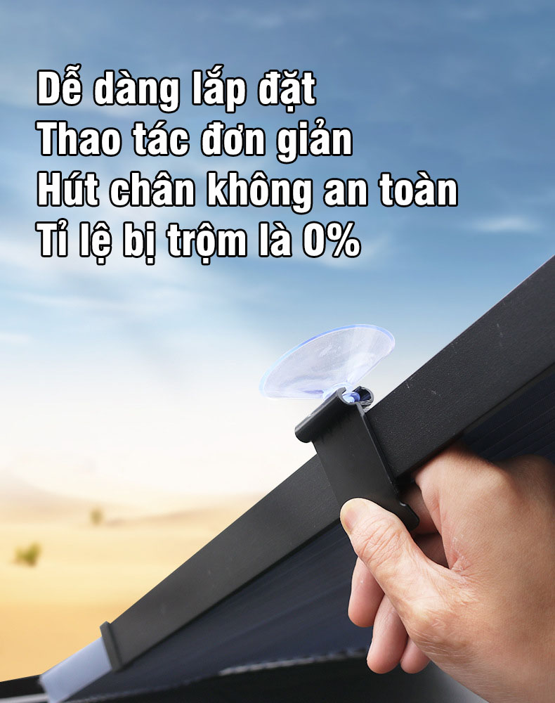Rèm chắn nắng kính lái ô tô REM- Tấm phản quang che taplo xe hơi, Tấm che kính chắn gió