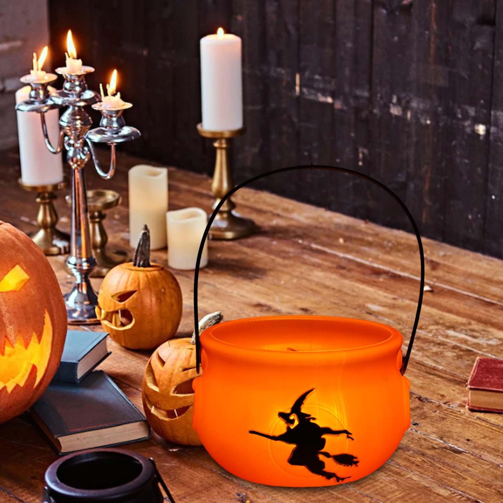 Halloween Pumpkin Buckets Candy Basket Candy Bucket for Gift Box Props Decor