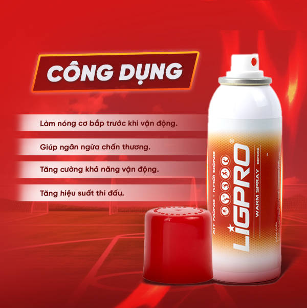 Chai Xịt Nóng Ligpro 160ml