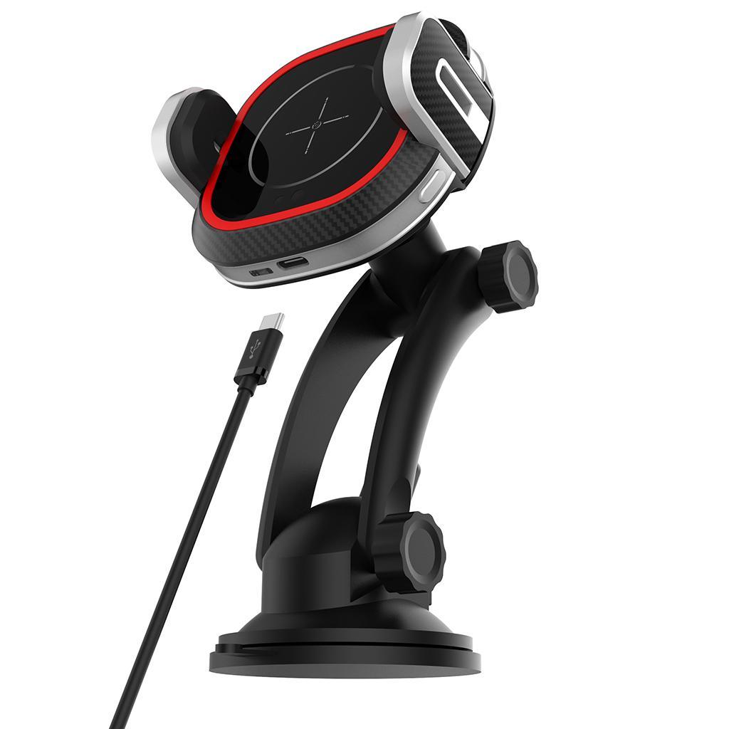 Mobile Phone Car Mount Sucker Bracket Car Charging Holder Wireless Charger