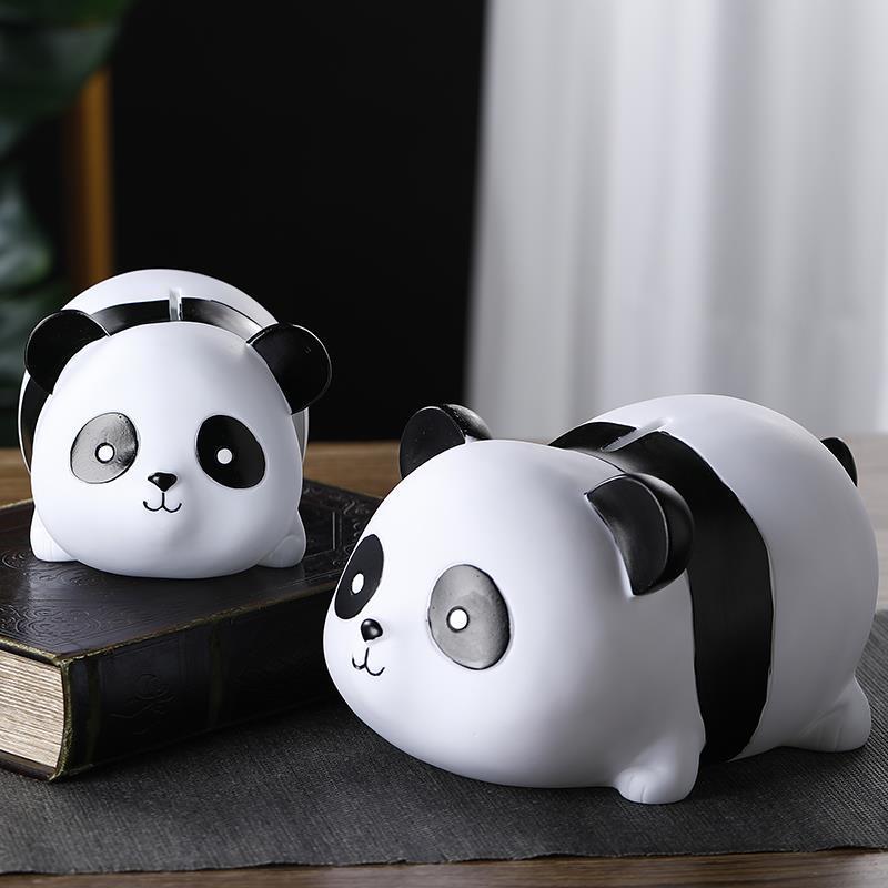 Ống Tiết Kiệm Heo Đất Gấu Trúc Panda Đáng Yêu Hoa Hoa