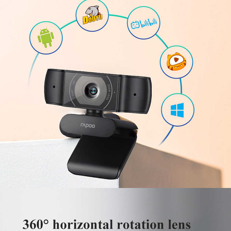 Webcam RAPOO C200 độ phân giải HD 720P - Hàng chính hãng