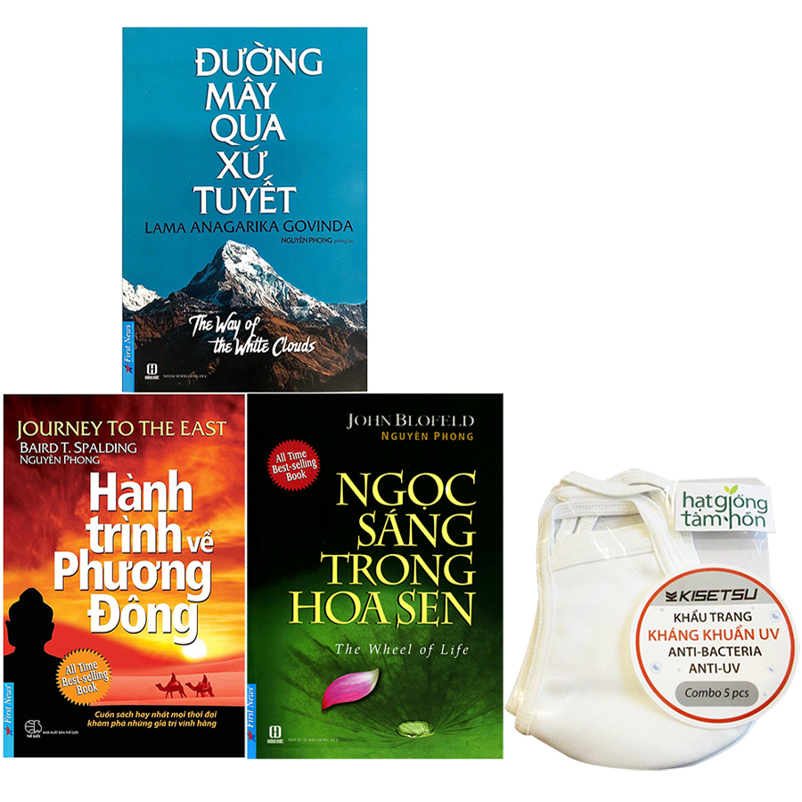 Combo 3 Tựa Sách: Ngọc Sáng Trong Hoa Sen (Tái Bản 2019) + Hành Trình Về Phương Đông (Tái Bản 2019) + Đường Mây Qua Xứ Tuyết (Tái Bản)(Ép Tặng Kèm 5 Khẩu Trang)