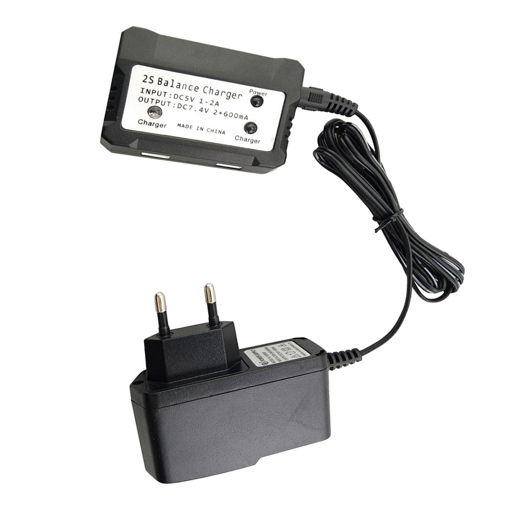 Phích Cắm EU-RC Máy Bay Module 2 trong 1 Pin Lipo Cân Bằng Adapter Sạc