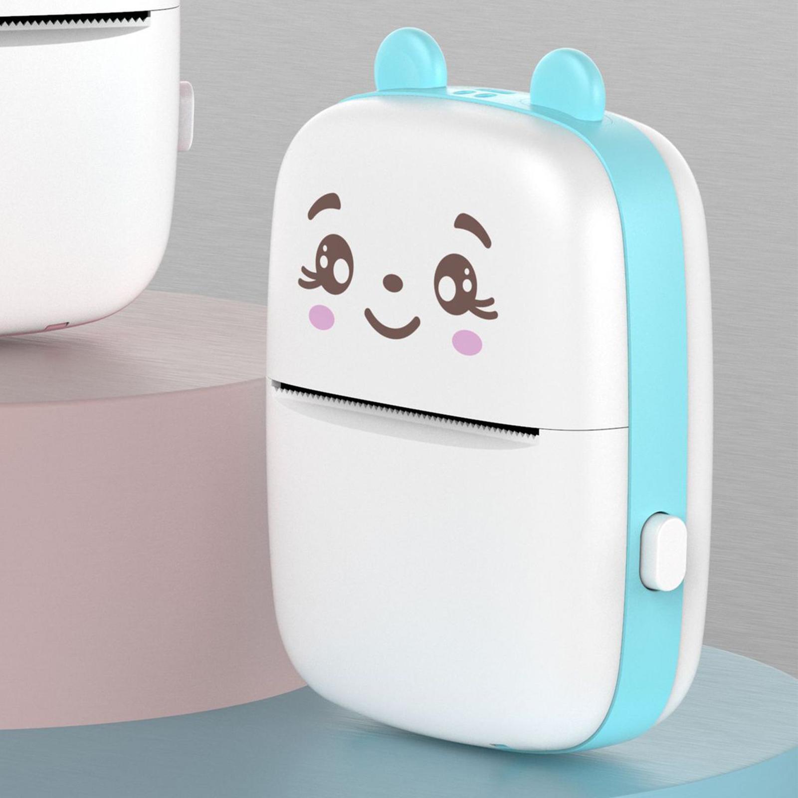 Mini Pocket Printer Blue White