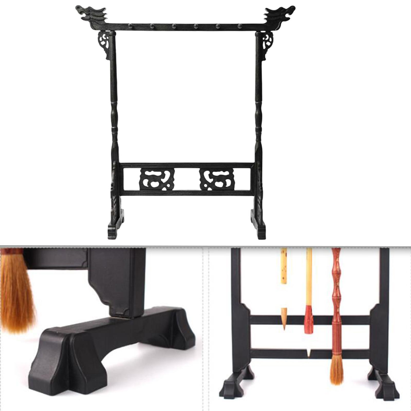 12-Pin Exquisite Brush Pen Rack Hanger Shelf Calligraphy Brush Pen Holder