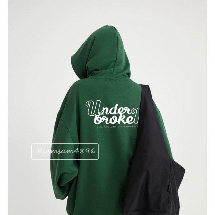 Hoodie Under xanh rêu siêu chất