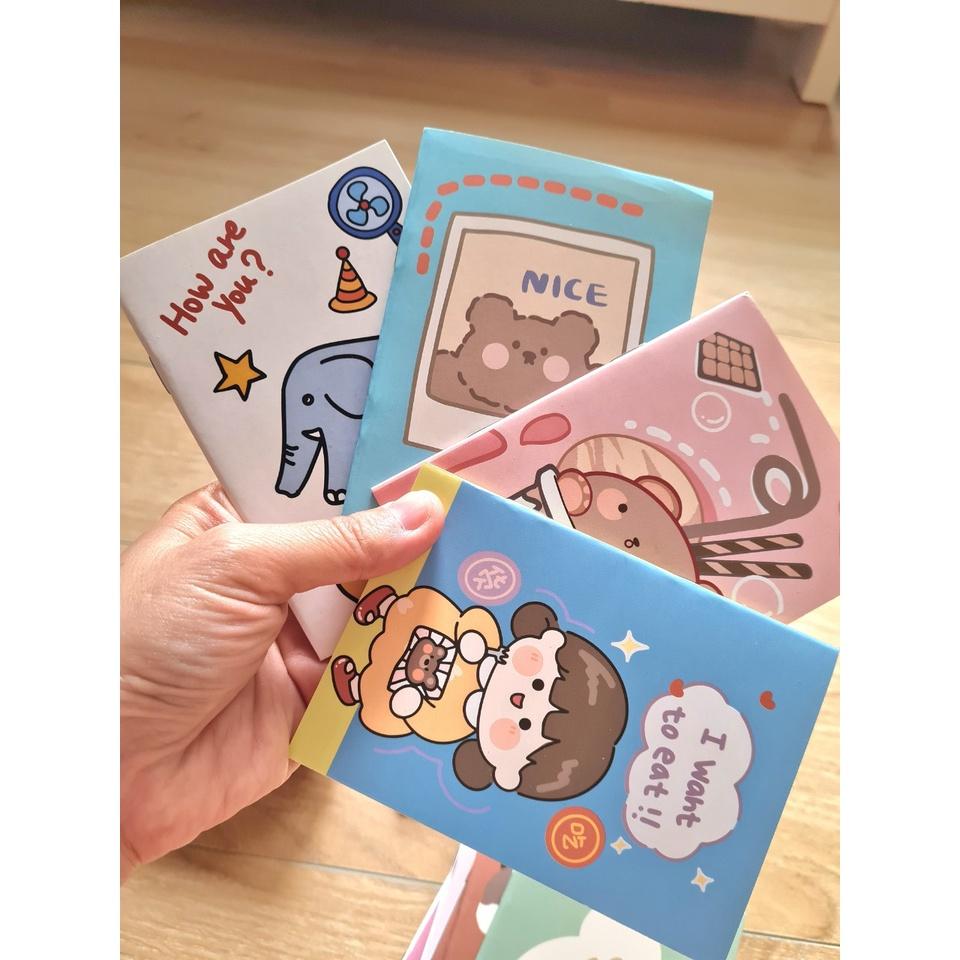 Sổ Tay - Sổ Ghi Chú Nhỏ Hoạt Hình Dễ Thương