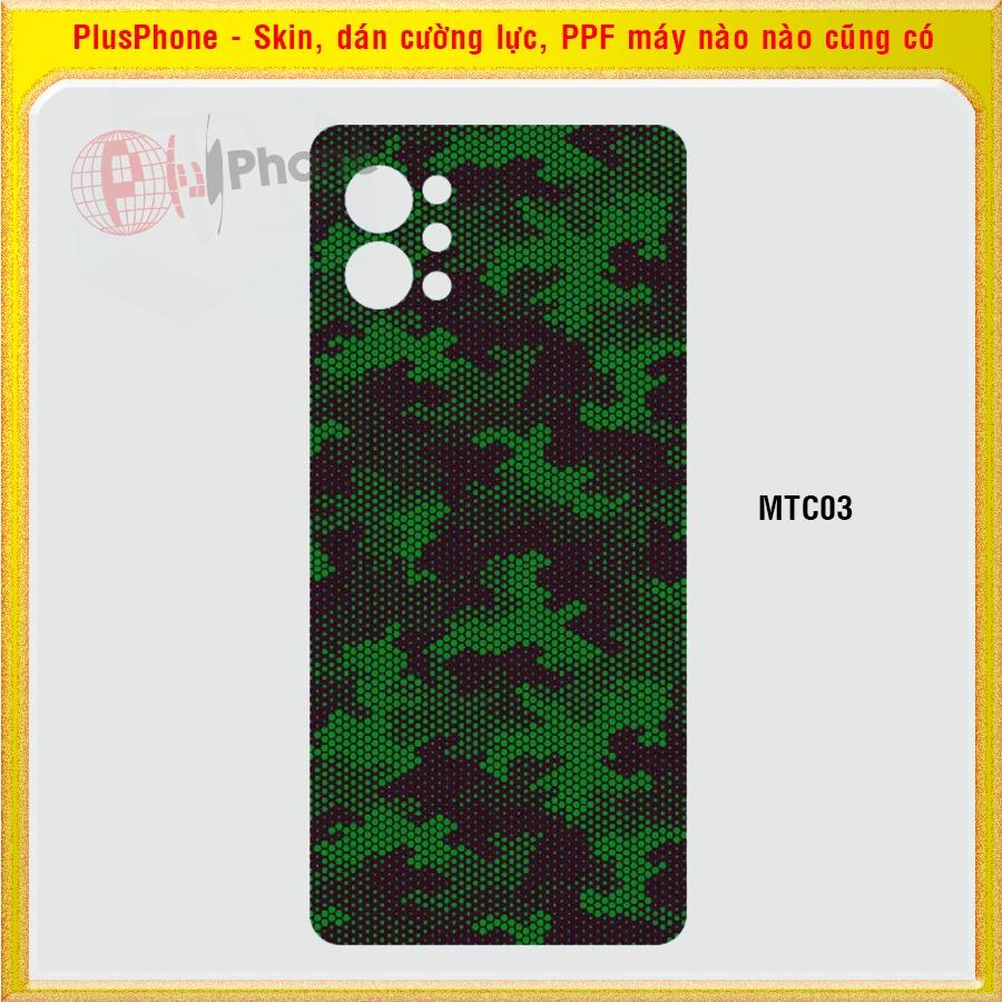 Dán Skin cho điện thoại LG Q7, Q7 Plus (Q7+), Q9, Q70, Q92 5G màu matrix camo