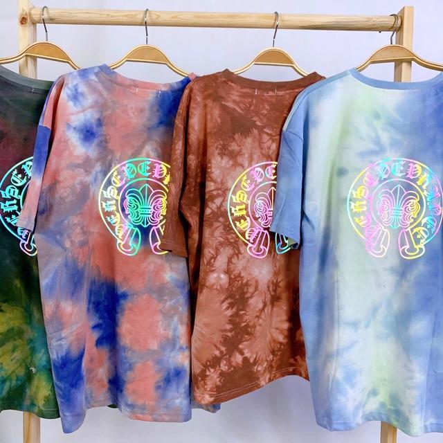 ÁO TIE DYE LOANG MÀU PHẢN QUANG 2 MẶT 7 SẮC