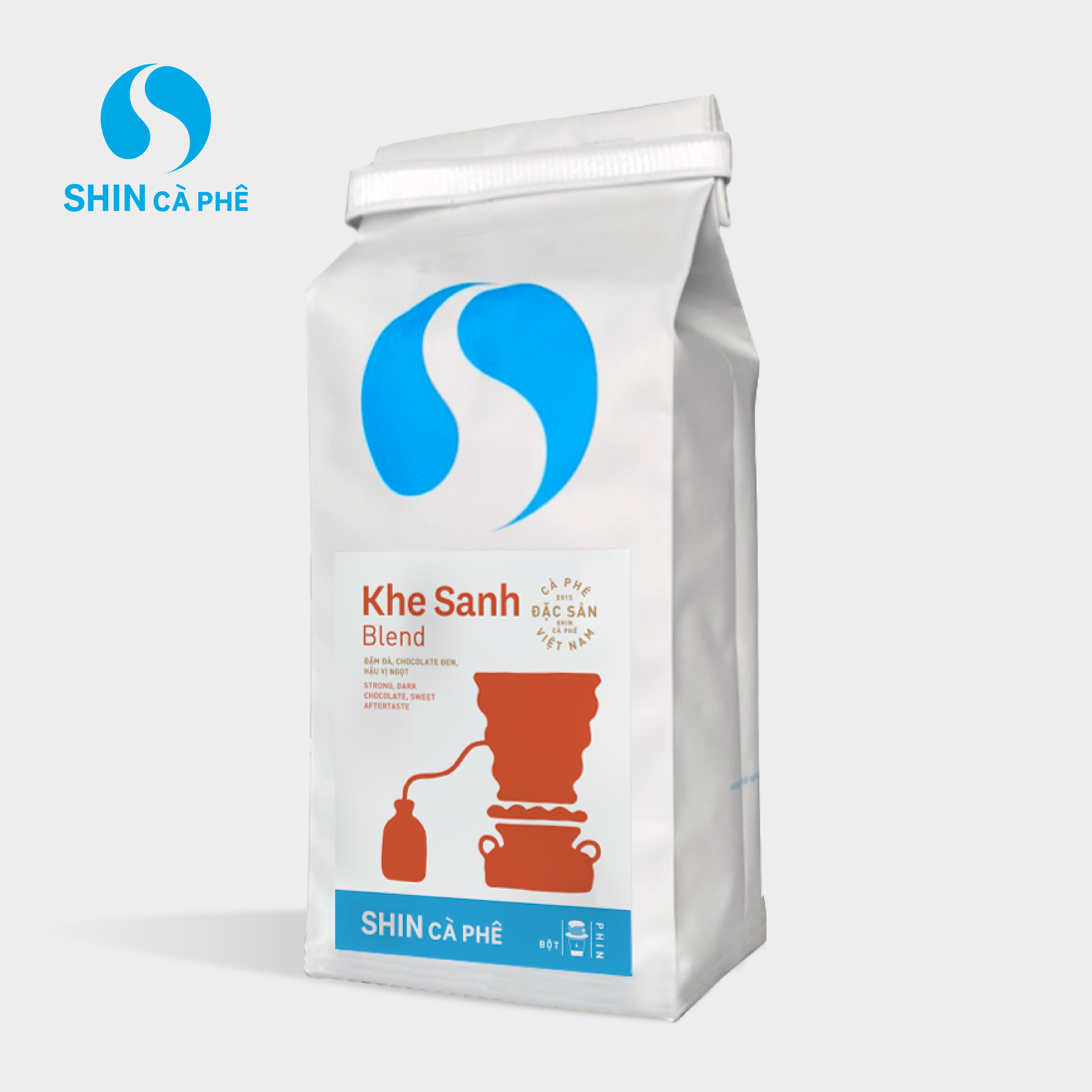 SHIN Cà Phê - Combo A Lưới và Khe Sanh - Phin giấy tiện lợi hộp 5 gói