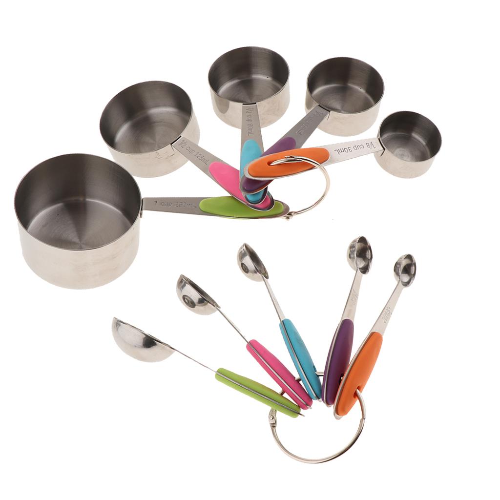 10pcs Stainless Steel Mixing Set Mixing Bowls