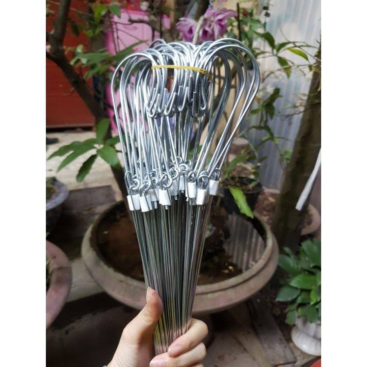 Combo 10 móc treo lan bằng kẻm , dài 70 cm , treo chậu lan tiện lợi