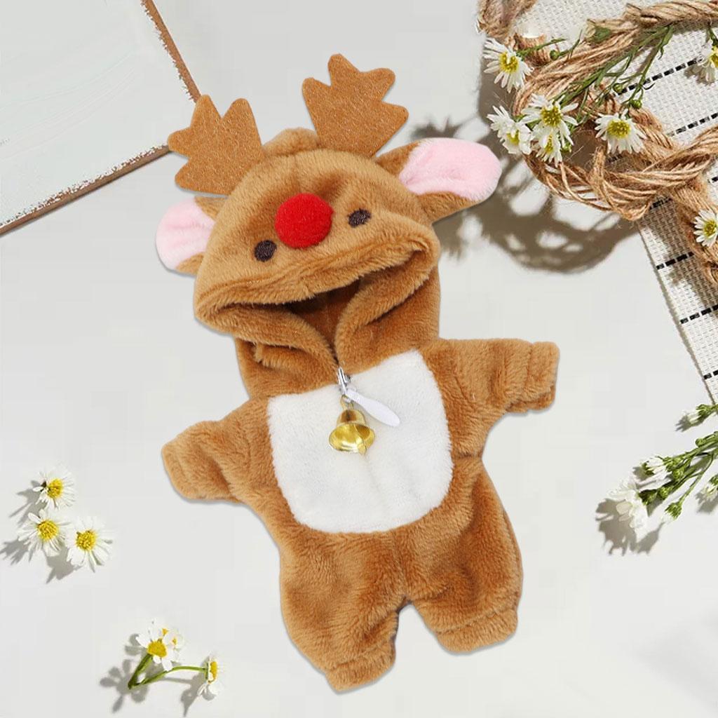 2Pcs 1/12 Doll Clothes Dinosaur Jumpsuit Pajamas Doll Clothes Costumes