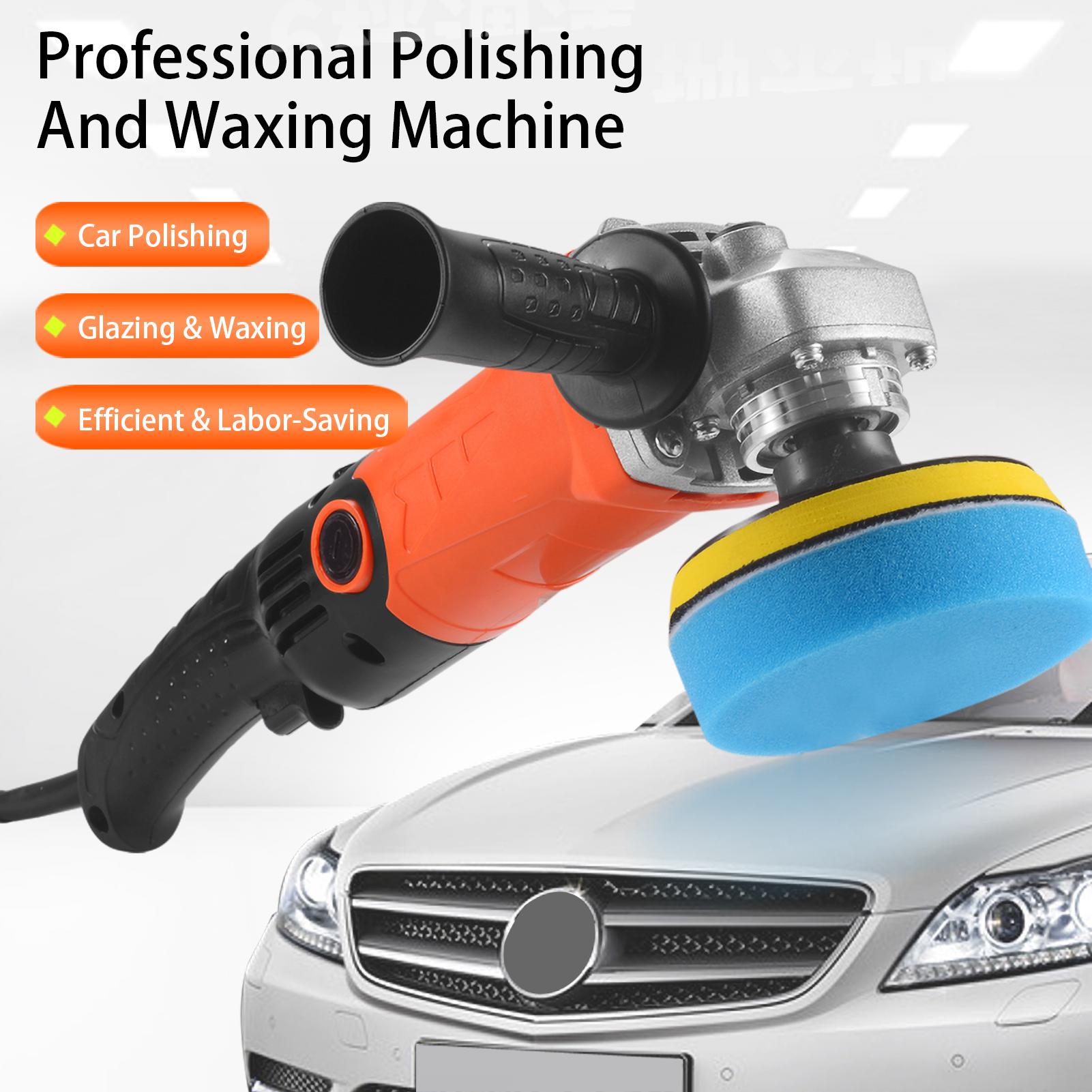 1200W Polishing Machine Set with 14 Sponge Wheels 8800RPM Variable Speed Car Polisher Electric Polisher