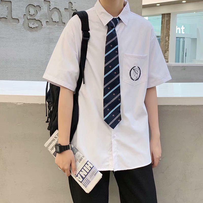 Áo Sơ Mi Trắng Ngắn Tay Thời Trang Hàn Quốc Cỡ S-4Xl