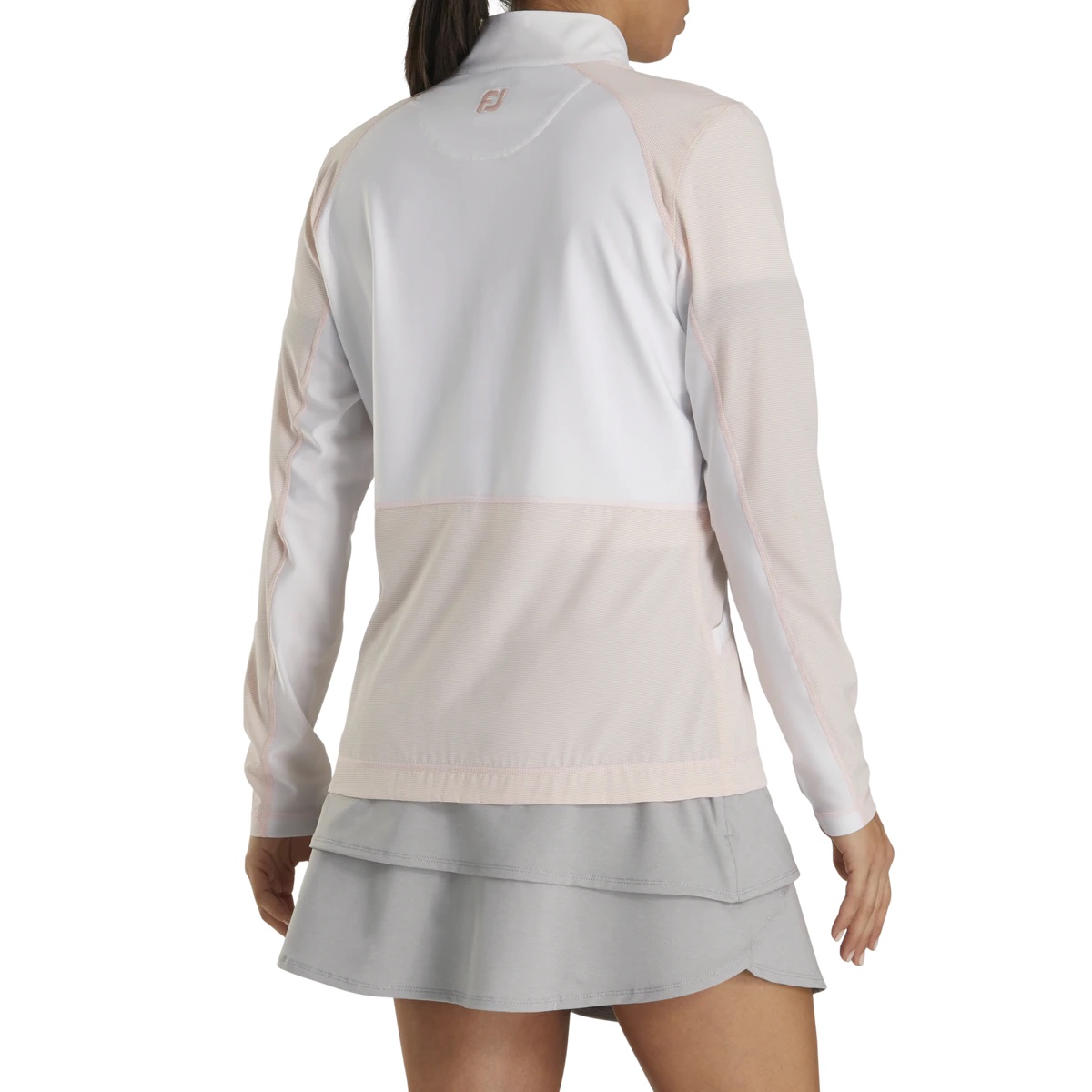 Áo Khoác Golf Nữ FJ Full-Zip Mini Stripe Midlayer WhiteBlush Pink - 82687