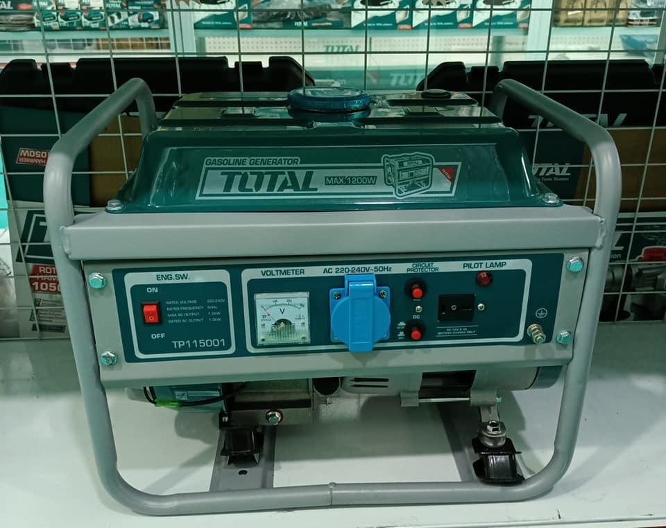 MÁY PHÁT ĐIỆN XĂNG (ĐỀ ĐIỆN) 5.5KVA TOTAL TP115001 - HÀNG CHÍNH HÃNG