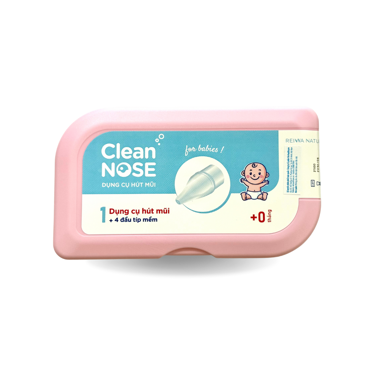 Dụng cụ hút mũi CLEAN NOSE Hộp 1 dụng cụ hút mũi + 4 đầu típ